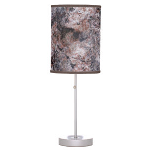 Nature Rock Texture Pinkish Table Lamp