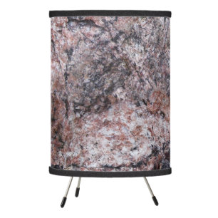 Nature Rock Texture Pinkish Tripod Lamp