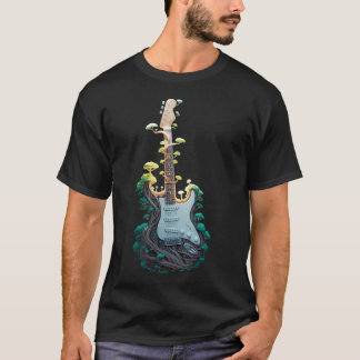 Nature Rock Vibes Electric Guitar Grown From The T-Shirt