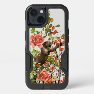 Nature / Rose on Light Grey iPhone 13 Case