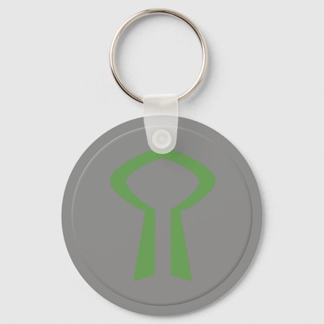 Nature Rune Runescape Keychain (Front)