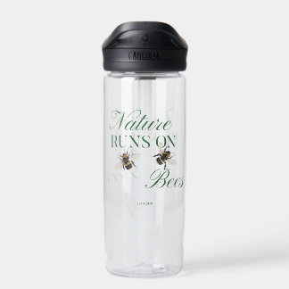 Nature Runs On Bees Sustainable for Teacher Water Bottle