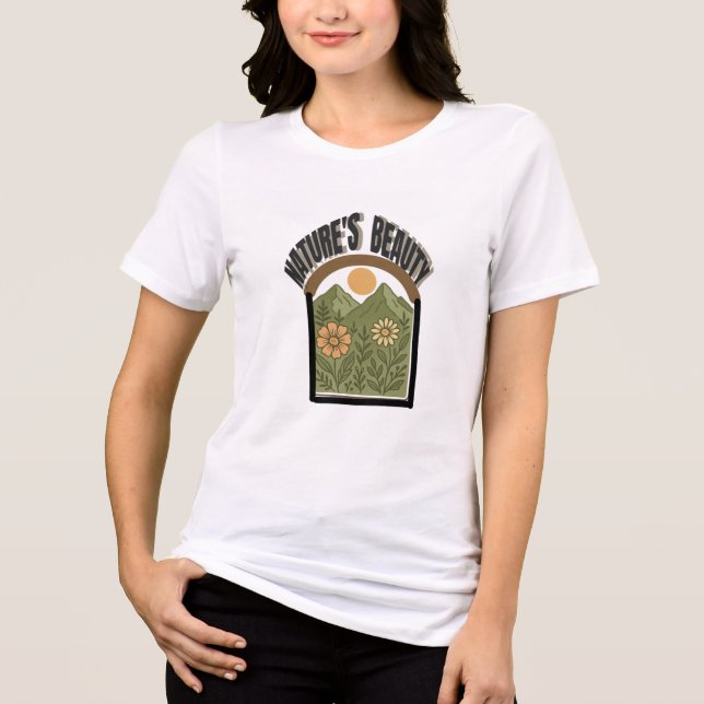  Nature’s Beauty T-Shirt Design Tri-Blend Shirt (Front)