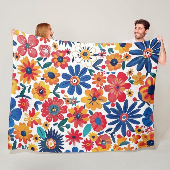 Nature’s Blooming Touch 60x80 Fleece Blanket (In Situ)