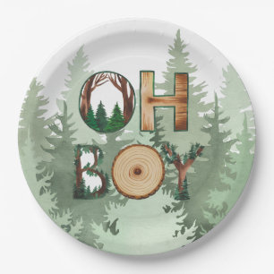 Nature’s Expression: Oh Boy Baby Shower Paper Plates