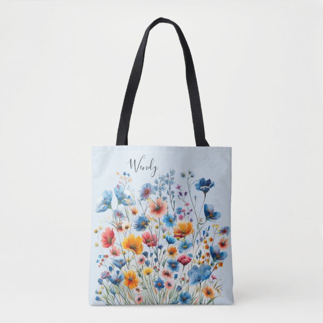Nature’s Garden Personalized Tote Bag (Front)