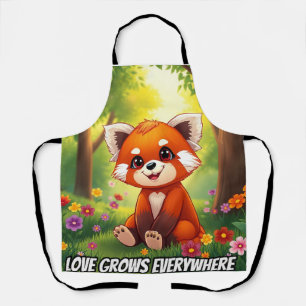 Nature’s Hug in a Cute Red Panda Apron