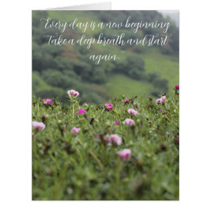 Nature’s Inspiration Motivational Custom Cards