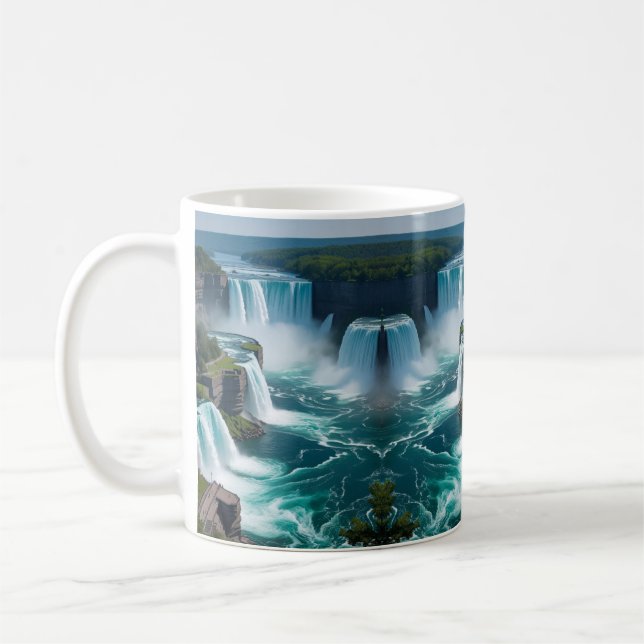 “Nature’s Majesty in Your Hands – Niagara ” Coffee Mug (Left)