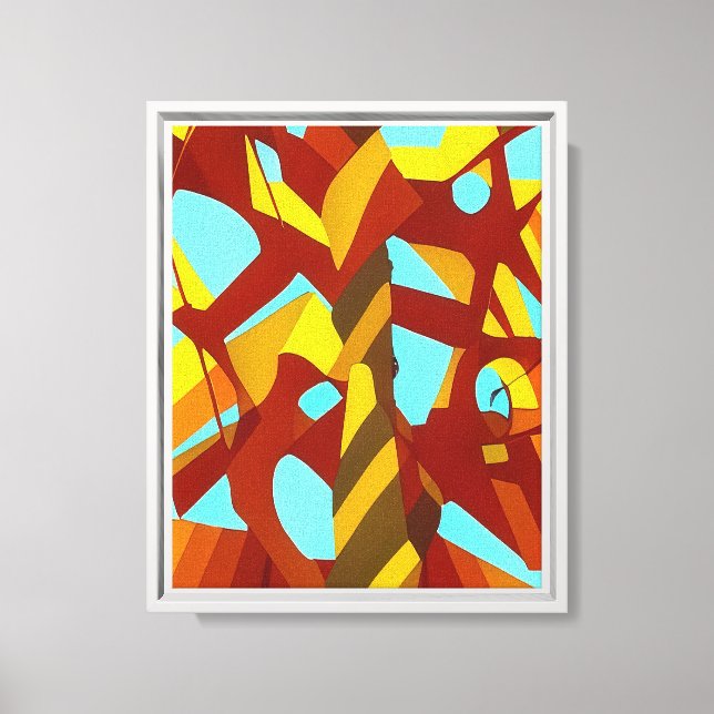 Nature’s Palette, No.002 – Modern Botanical Abstra Canvas Print (Front)