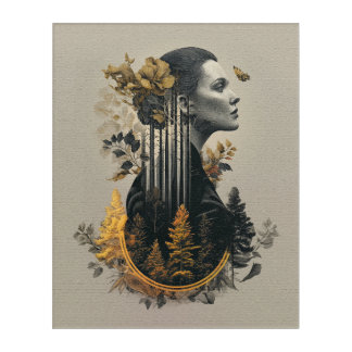 Nature’s Reflection: Double Exposure Art