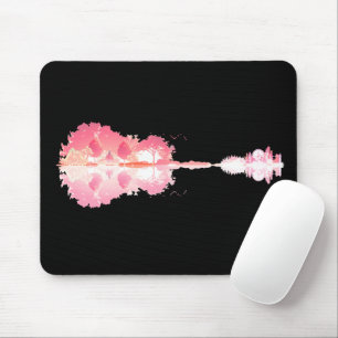 Nature’s Song: Forest Landscape Guitar Art Mouse Pad
