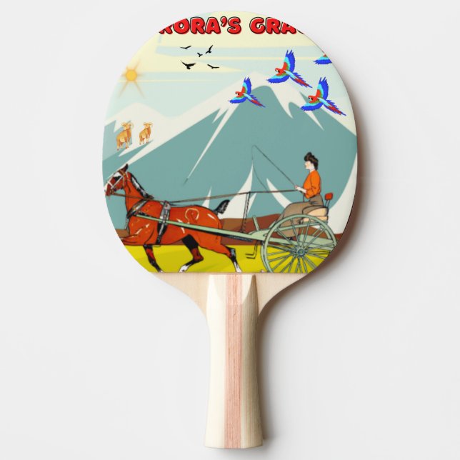 Nature’s Splendor, Enhanting Harmony  Ping Pong Paddle (Front)