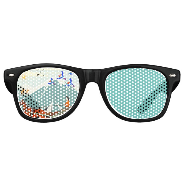 Nature’s Splendor, Enhanting Harmony  Retro Sunglasses (Front)