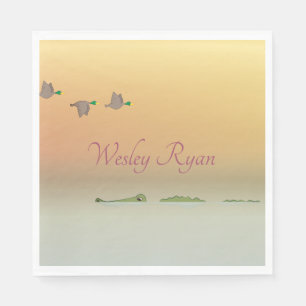 Nature Scene (ducks, gator) Napkins