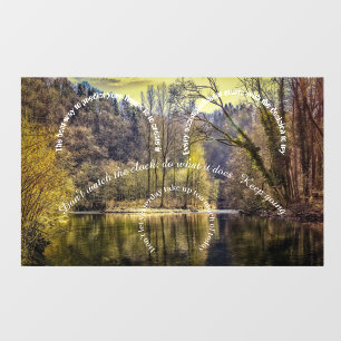 Nature scenery with Inspiring Words Wall Decal