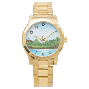 Nature Scenery with River Tank-22805 Watch