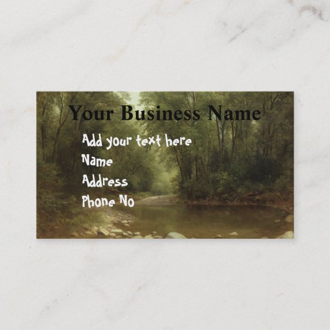 Nature scenes Business Card (Front)
