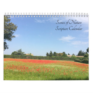 Nature Scenes With Scripture Verses Calendar