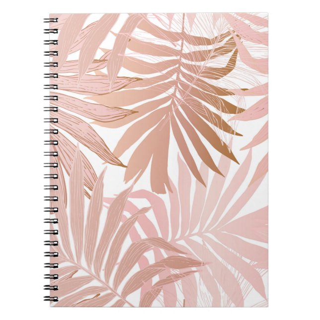 Nature seamless pattern. Hand drawn abstract tropi Notebook (Front)