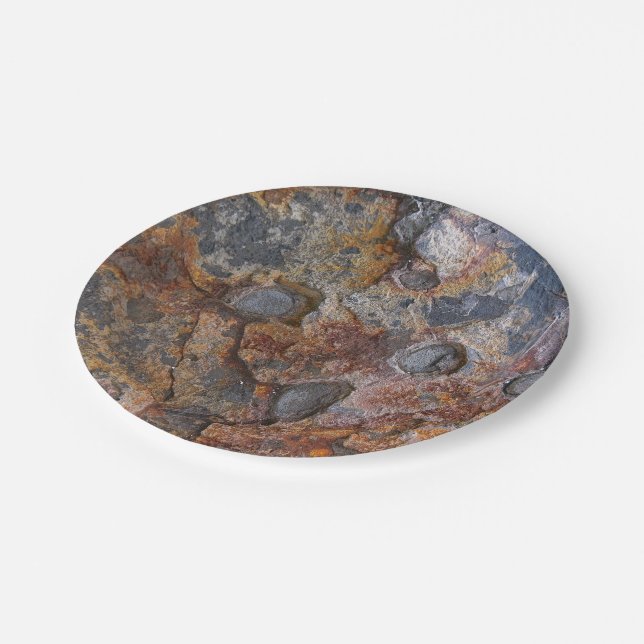 Nature Sedementary Rock Surface Paper Plates (Angled)