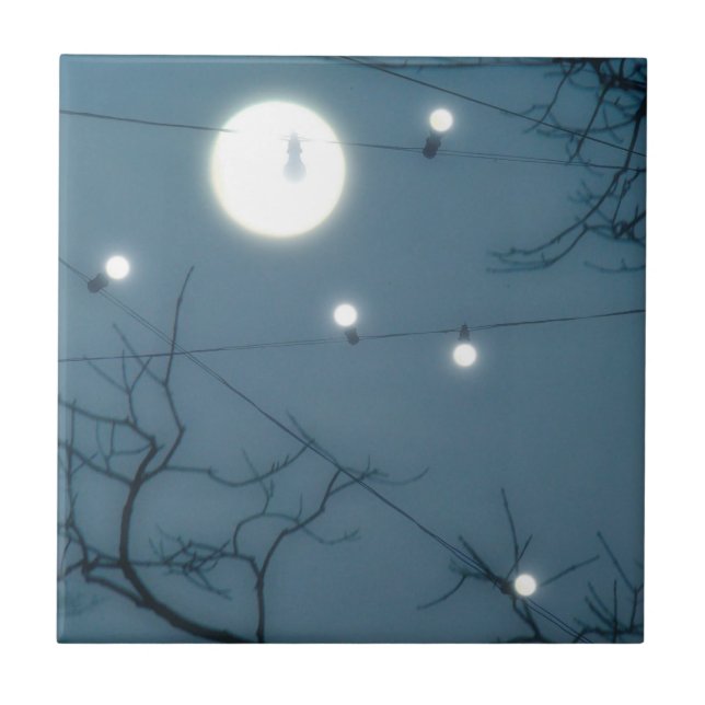 Nature Sky Lights Ceramic Tile (Front)