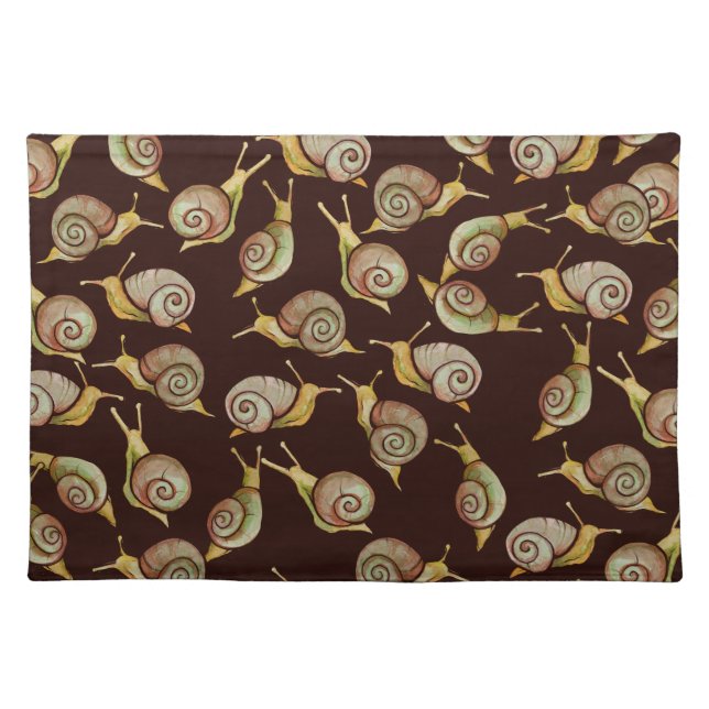 Nature Snail Art                                 Cloth Placemat (Front)