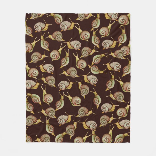 Nature Snail Art                                   Fleece Blanket (Front)