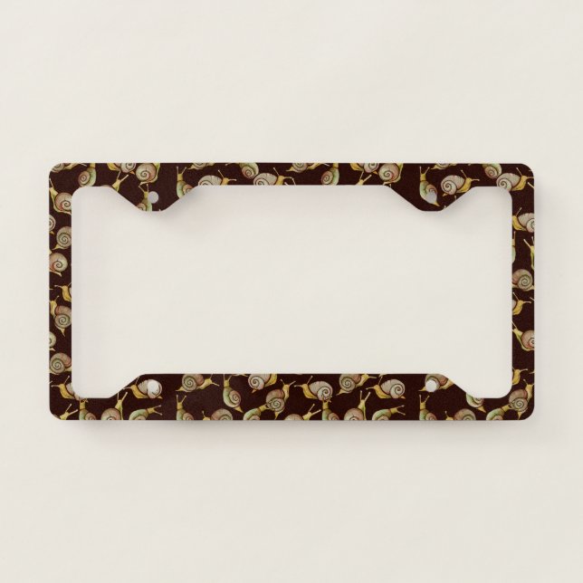 Nature Snail Art                             License Plate Frame (Front)