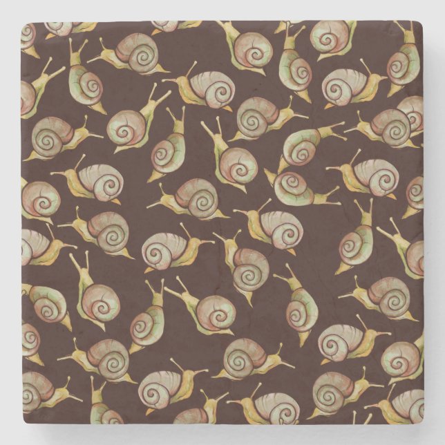 Nature Snail Art                                   Stone Coaster (Front)