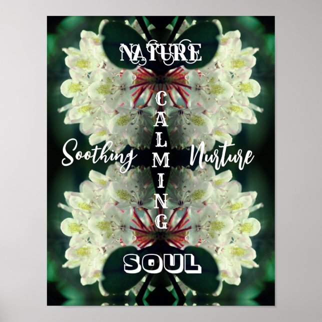 Nature Soul Azalea Abstract Inspirational  Poster (Front)