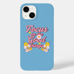 Nature Soul Slogan Focus on the Good Things Case-Mate iPhone 14 Case