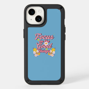 Nature Soul Slogan Focus on the Good Things Speck iPhone 14 Case