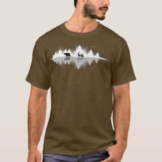 Nature Sound Waves Bear Deer Wild Forest Spirit Mu T-Shirt