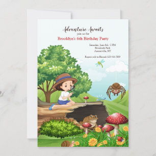 Nature Study Birthday Party Invitation