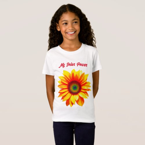nature sunflower colorful floral garden cute T_Shirt