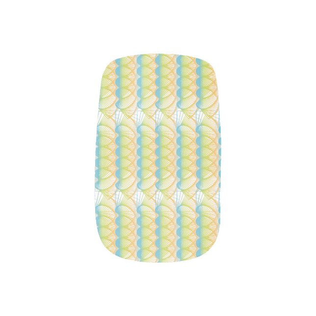 Nature Swirls Minx Nail Art (Left Thumb)