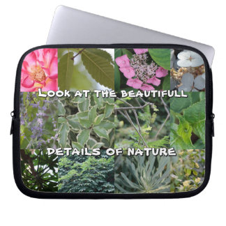 nature text flower green leaf spring laptop sleeve