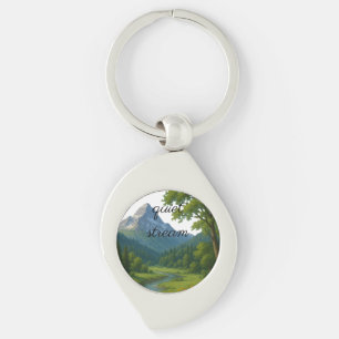 Nature, the silent guardian of life. keychain