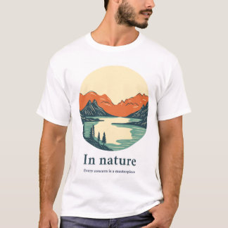 Nature theme t shirt