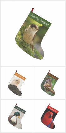 Nature Themed Christmas Stockings by W.H. SIM