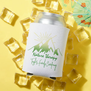 Nature therapy Family camping personalized Can Cooler