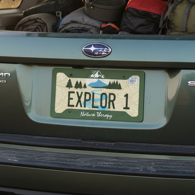 Nature therapy license plate frame (Creator Uploaded)