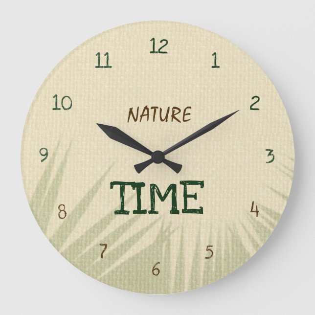 Nature Time Botanical Large Clock (Front)
