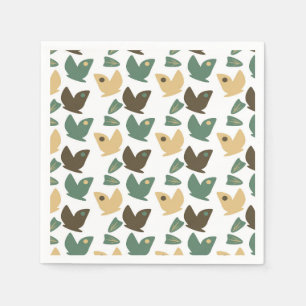 Nature Trail Woods Adventure Butterfly Birthday Napkins