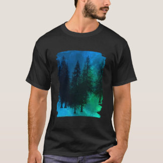 Nature Trees Landscape Wildlife Outdoor Night Fore T-Shirt