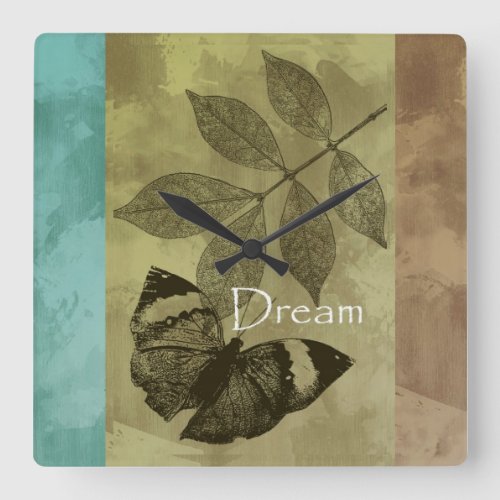 Nature Trio Dream Square Wall Clock