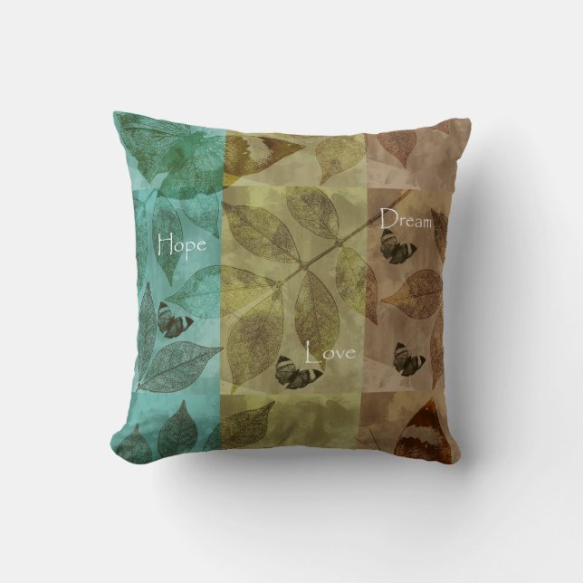 Nature Trio Throw Pillow (Front)