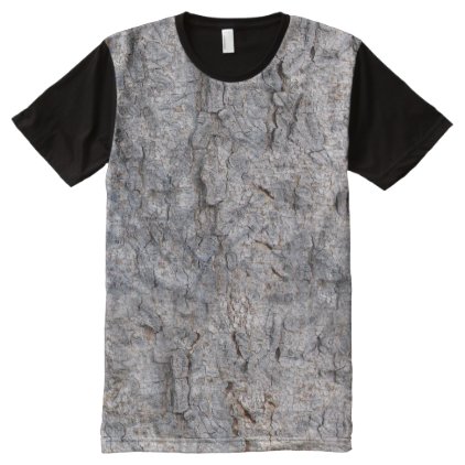 Nature Tropical Tree Bark Photo All-Over-Print T-Shirt