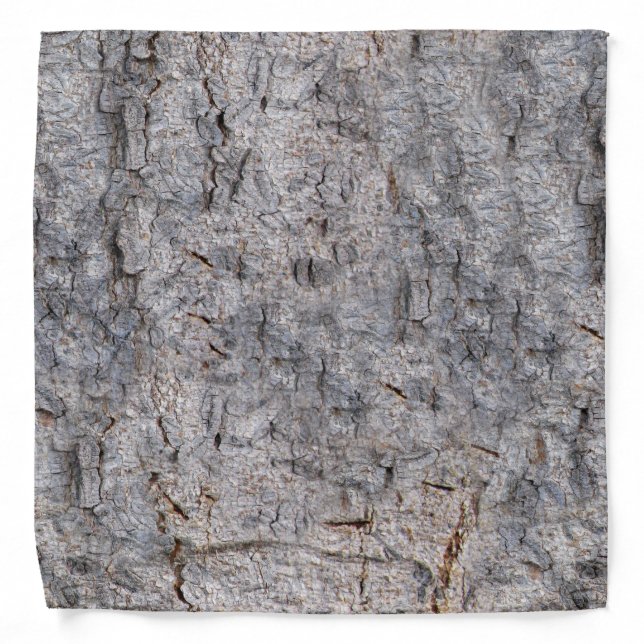 Nature Tropical Tree Bark Photo Bandana (Front)